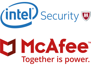 mcafee intel logo